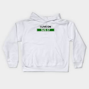 Sus Street Street Sign Kids Hoodie